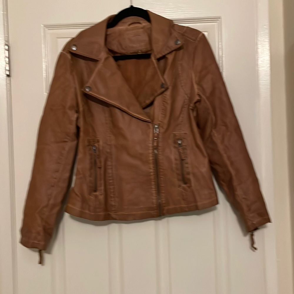 Max Studio Faux Leather Jacket